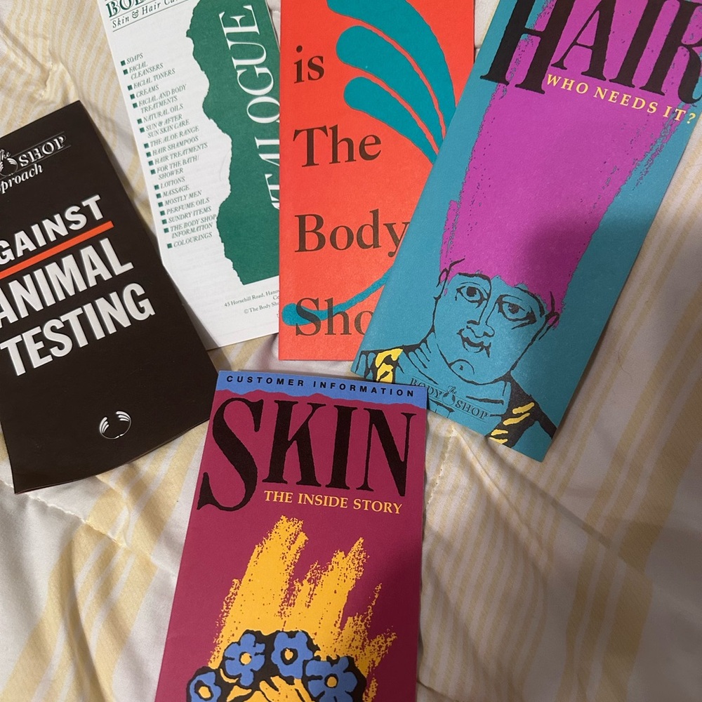 Vintage The Body Shop Brochure Collection - 1990s